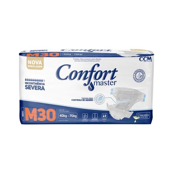 Confort Master - Fralda Geriátrica Econômico Incontinência - G - 1 Un