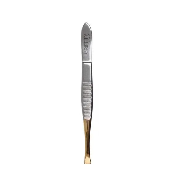 Pinça Griffty Dourada Inox Reta - G080