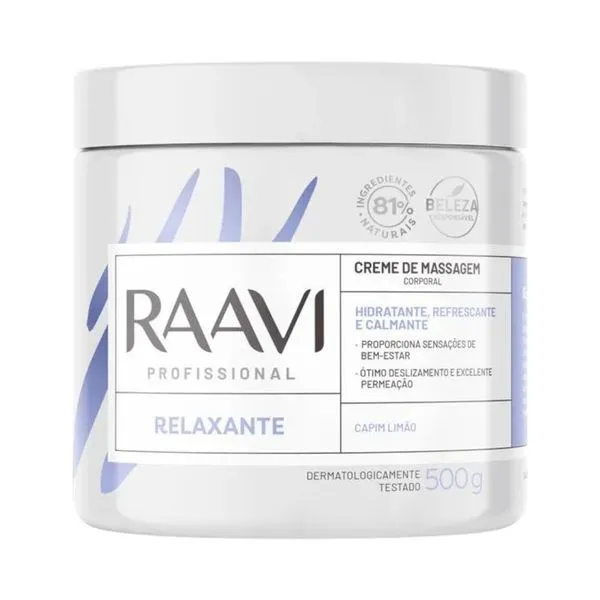 Creme Massagem Relaxante Raavi 500g (MP)