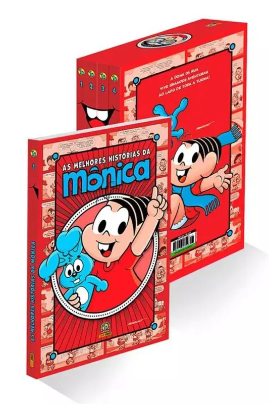 As Melhores Histórias Da Mônica - Primeira Edição - Acompanha 01 Box para armazenar a coleção.