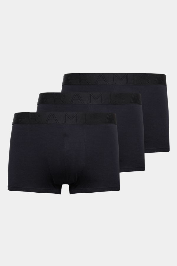Kit Cueca Boxer Curto Modal Lenzing Preto - G