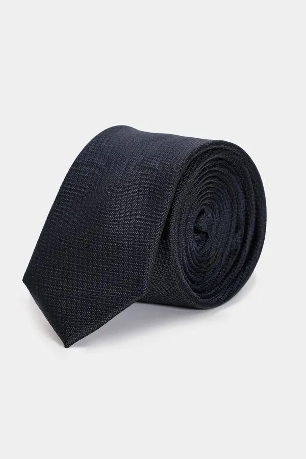 Gravata Falso Liso 6 Cm Navy - UN