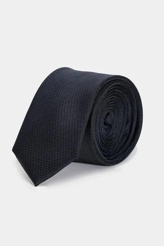 Gravata Falso Liso 6 Cm Navy - UN