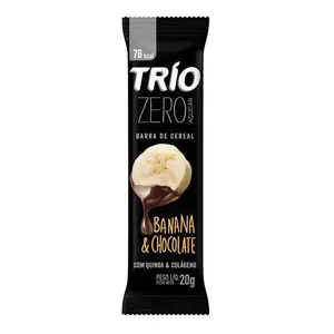Barra de Cereal Trio Zero Açúcar Banana e Chocolate 20g