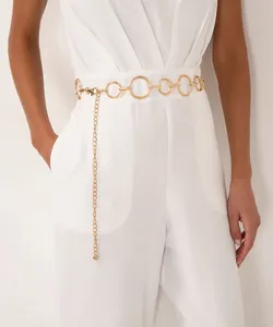 cinto elos corrente dourado 95CM