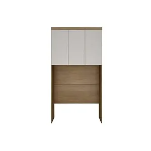 Modulado De Quarto Armário Ponte Aéreo Casal Rizon-linea C- 3 Portas Cumaru-fendi 25 - Novo Horizonte