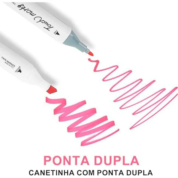 Kit Caneta Marcador Para Colorir Professional - 24 Unidades
