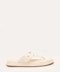rasteirinha flatform de dedo com tachas oneself off white 36