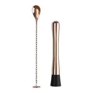 Kit Drink Aço Inox Rose Gold 2 Peças - Clink