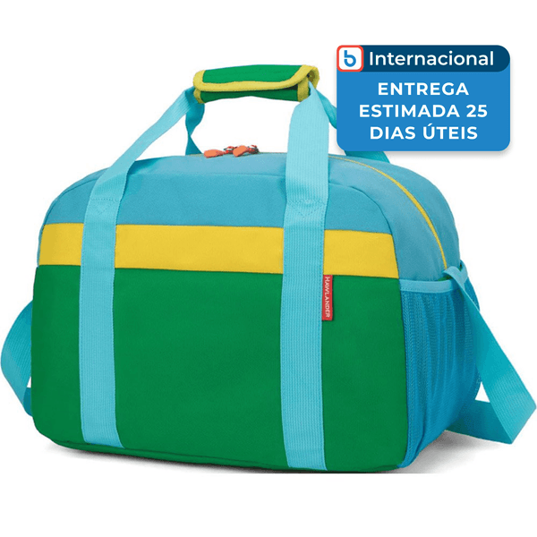 Bolsa Esportiva Unissex Hawlander Pequena Verde/Amarelo A-MBI