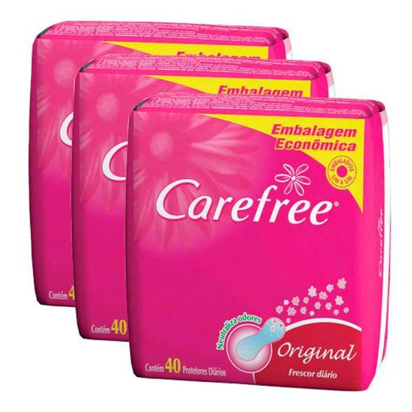 Protetor Diário Carefree Original 120 Unidades