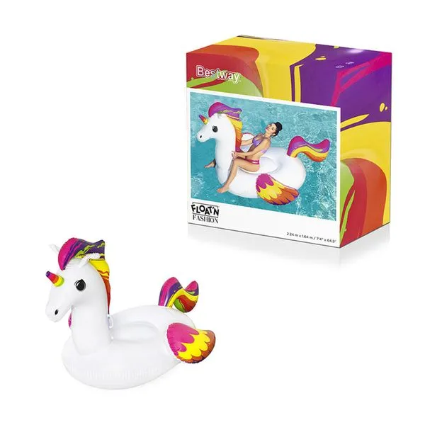 Brinquedo Inflável - Boia Divertida Unicórnio - Bestway - Etilux