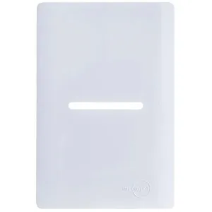 Placa 4x2 para 1 Interruptor Horizontal + Suporte Branco da Linha Novara - 1100-63 - DICOMPEL