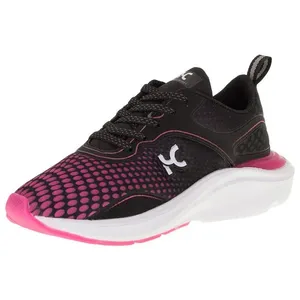 Tênis Feminino Kick Confort 1 Box 200 - KC2267 PRETO/ROSA 38