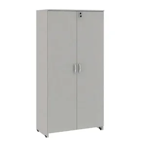 Armário de Escritório New City 2 PT Cinza 160 cm
