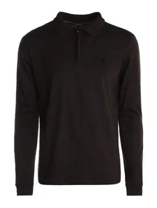 Polo Manga Longa Masculina MARROM GG