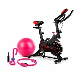 Kit Fitness Bicicleta Ergométrica Spinning + Kit Pilates Ahead Sports com Bola Aro e Anel para Treinos em Casa Kit Fitness Bicicleta Spinning + Kit Pilates Ahead Sports para Exercícios em Casa
