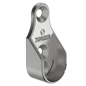 Suporte Cabideiro 5-8 Niquelado Oblongo Liso com 4 Unidades Prata 06964.0019.35 Soprano Suporte Cabideiro 5-8 Niquelado 4 Unidades Prata 06964.0019.35 Soprano