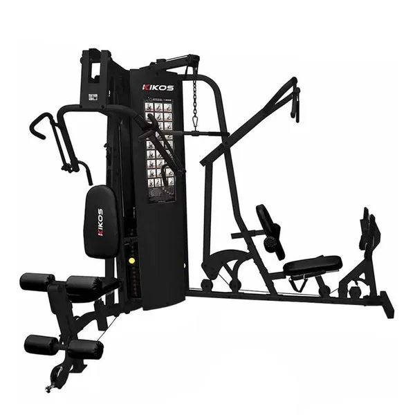 Estação de Musculação 2 Torres 96kg Kikos 518BLI Uso Profissional com 35 Exercícios Estação de Musculação 2 Torres 96kg Kikos 518BLI para Academias e Condomínios