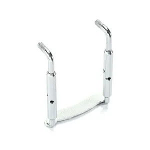 Ferragem para Queixeira de Viola de Arco 35MM Acabamento Cromado Prata Class Ferragem Queixeira Viola de Arco 35MM Cromada Prata Class