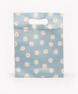 sacola de presente margarida azul P