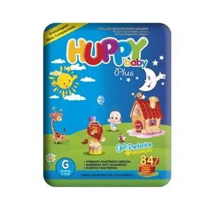 Fralda Descartável Huppy Baby Plus Mega G 84 Unidades