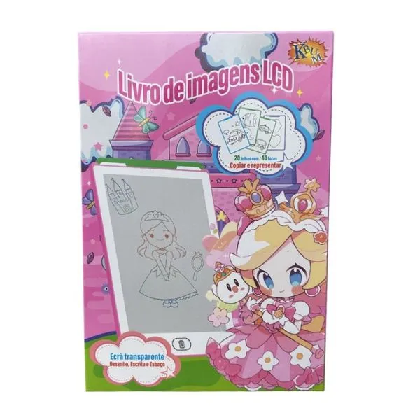 Livro Lousa Imagens LCD Meninas LIVRO LOUSA IMAGENS LCD MENINA