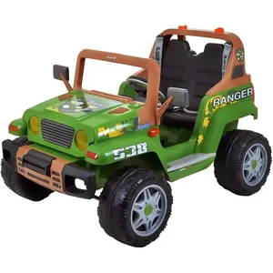Jipe Elétrico Infantil Ranger 538 Bateria 12V para Duas Crianças Verde Peg Perego Jipe Elétrico Infantil Ranger 538 Bateria 12V Verde Peg Perego