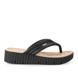 Chinelo Campesí Flatform Preto 36