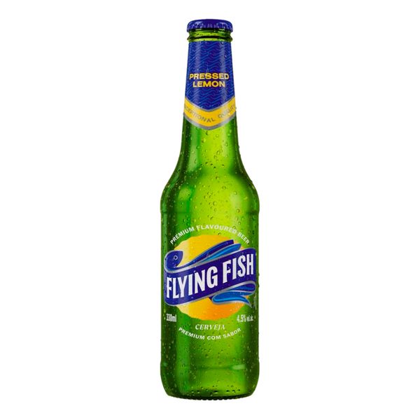 Cerveja Lager Pressed Lemon Flying Fish Garrafa 330ml