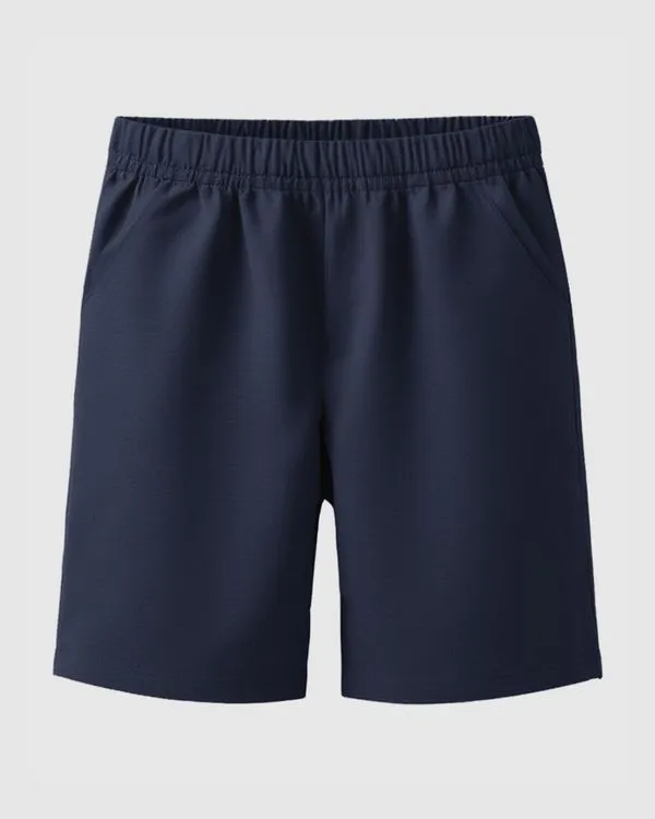 Bermuda Infantil Menino Em Moletom Sem Flanela Malwee Kids Azul Escuro - 6