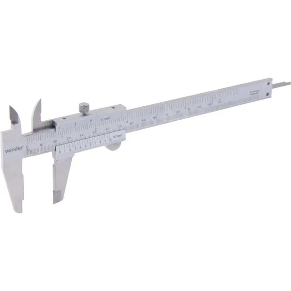 Paquímetro universal analógico 150 mm 0,05 mm PA 155 - VONDER