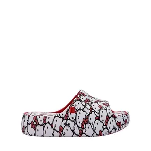 Mini Melissa Free Platform Slide + Hello Kitty And Friends Infantil Vermelho Branco 37875-29
