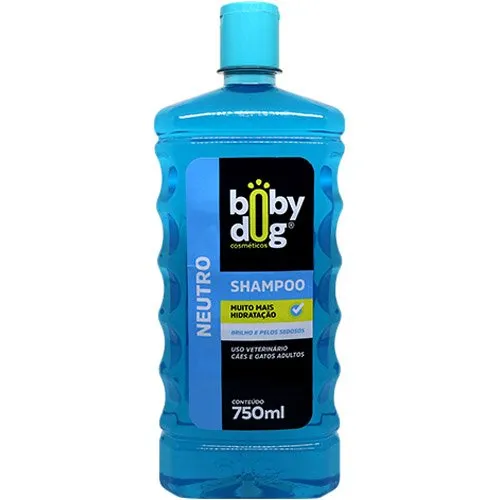 Shampoo Para Cães E Gatos Adultos Boby Dog Neutro 750ML (MP)