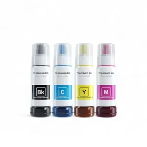Kit de Tintas Corantes para Impressora 4 Refis CMYK 70ML Premium Ink Alto Rendimento Ciano Magenta Amarelo Preto Aquilae Kit de Tintas Corantes para Impressora 4 Refis CMYK 70ML Premium Ink Secagem Rápida Ciano Magenta