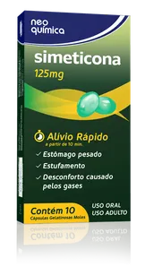 Simeticona 125mg 10 Cápsulas Gelatinosas Moles Genérico Neo Química