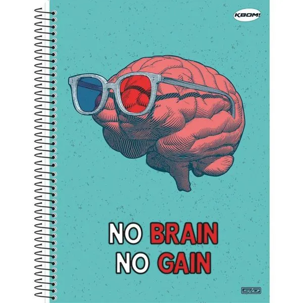 CADERNO 10X1 CAPA DURA KBOM MASCULINO 200F