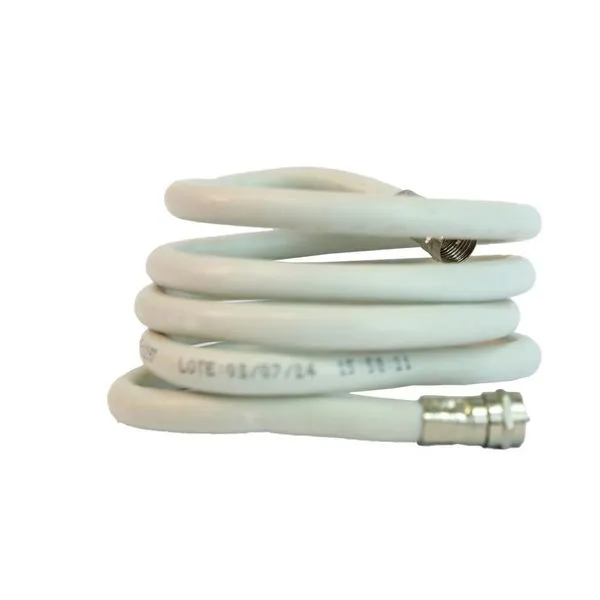 Cabo Coaxial Rg59 3m Foxlux Branco 67% Blindagem Tv Cftv