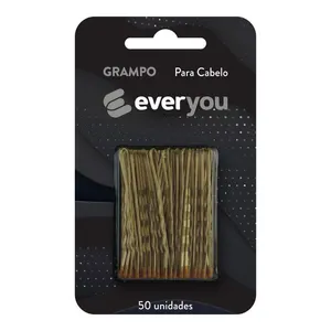 Grampo para Cabelo Ever You N5 Dourado 50 Unidades