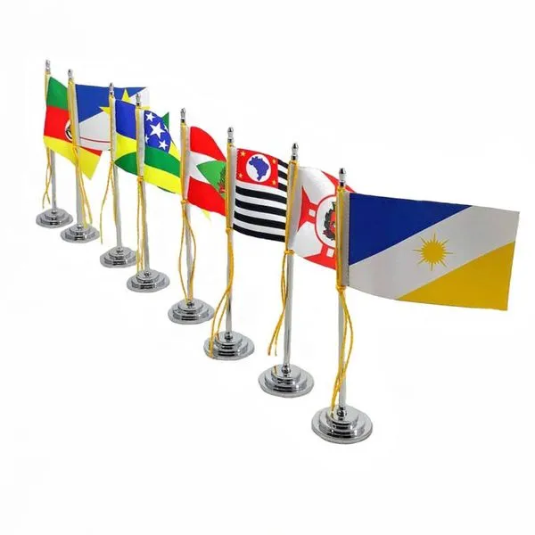 Mini Bandeira Mesa Paraíba Mastro 15 Cm