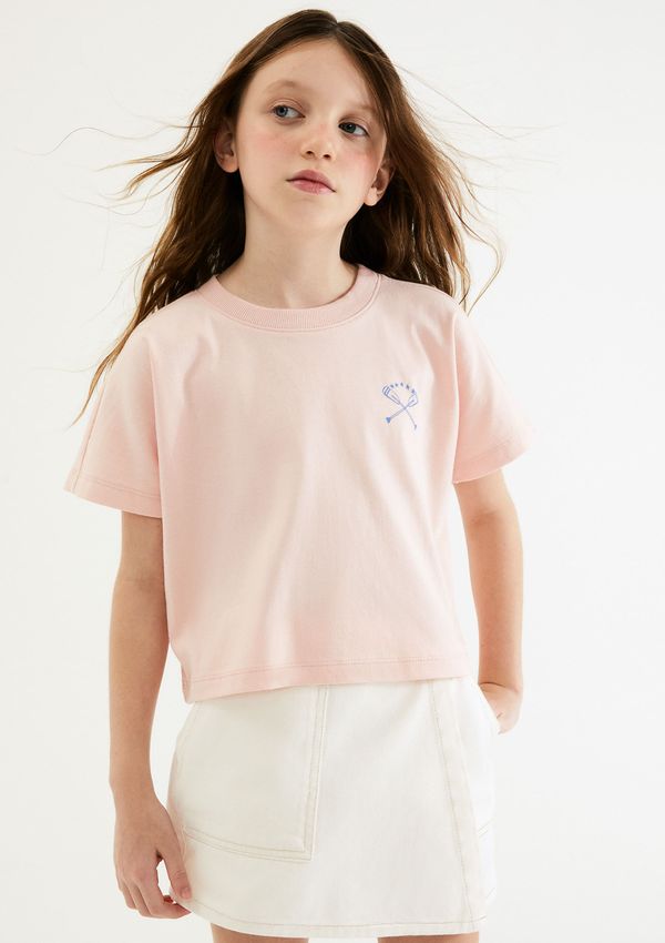 Blusa Infantil Menina Super Cotton Oversized - Rosa 010