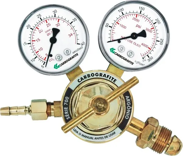 Regulador para Argônio 700A 10453710 - Carbografite