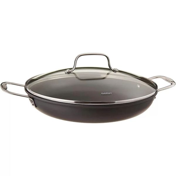 PANELA CUISINART ANODIZADO COM TAMPA DE VIDRO 30CM 625-30D