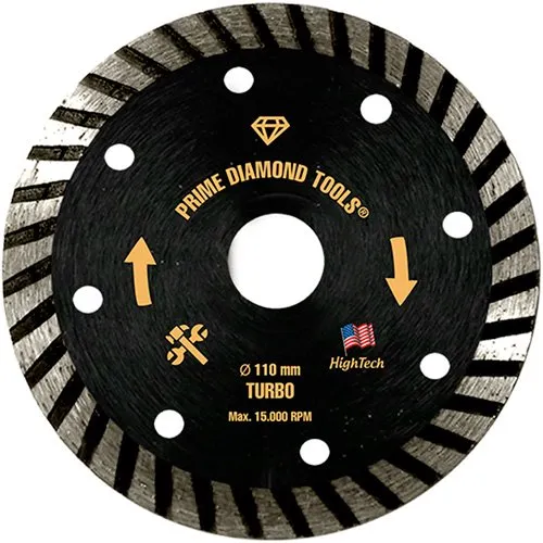 Disco Diamantado Turbo Red Diamond Porcelanato 15.000 Rpm 110x20mm Black Series 584 Preto (MP)