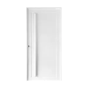 Porta Lambril Alumínio Branco com Puxador 210x100cm Metalflex Porta Lambril Alumínio Branco com Puxador Direito 210x100cm