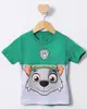 Camiseta Bebê Rocky Patrulha Canina Manga Curta Verde 1