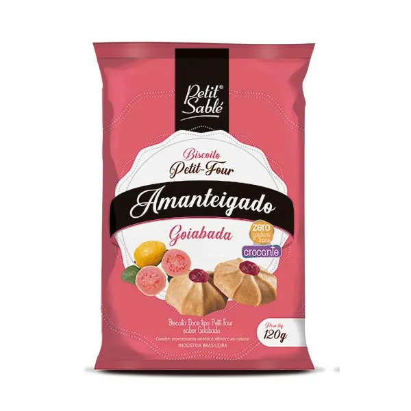 Biscoito Petit Sablé Amanteigado Goiabada 120g BISCOITO PETIT SABLE