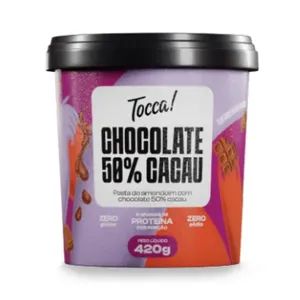 Pasta de Amendoim Tocca Chocolate 50% Cacau 420g PASTA DE AMENDOIM TOCCA CHOCOLATE 50% CA