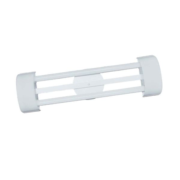 Luminária tubular Barcelona 6X126cm para 2 lâmpadas T8 LED acrílico branco Tualux