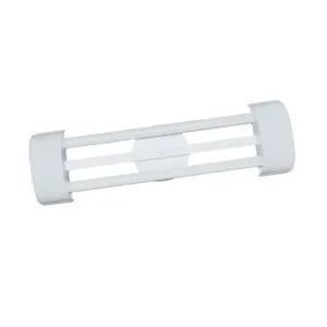 Luminária tubular Barcelona 6X126cm para 2 lâmpadas T8 LED acrílico branco Tualux